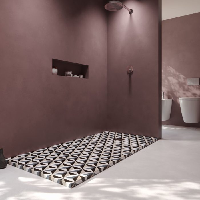 salle de bain cubiste