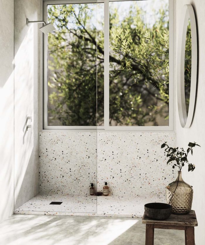 Terrazzo - tendencia del cuarzo, ambiente